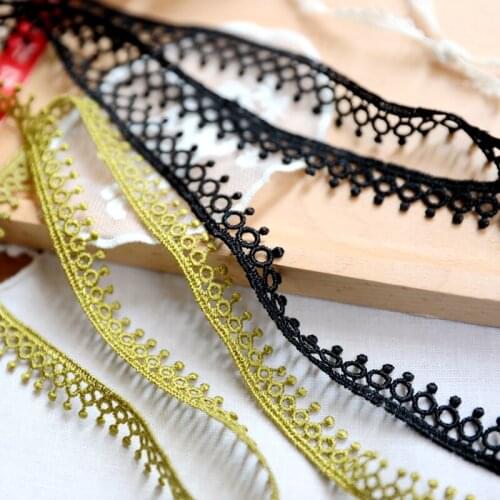 Hot sale Lace accessories Water soluble embroidery lace 1.2 CM to 1.3 CM H1303