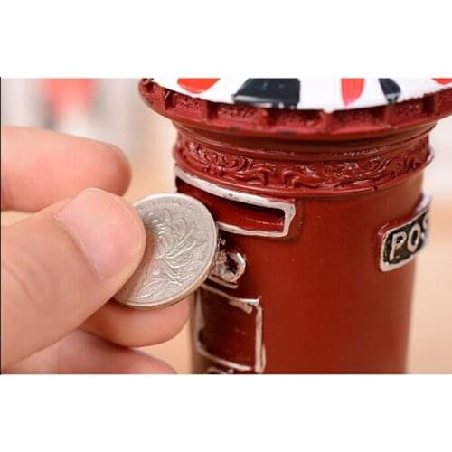 Simulation Cash Register Unisex British Post Hand Rural Style Nostalgia Lovers Resin Change Jar Furnishing Articles 2021