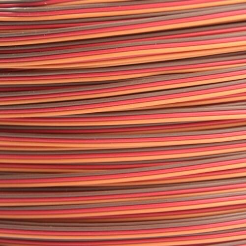OliYin 5m/10m Servo JR Color Extension Cable 3p Line Futaba JR Aircraft Model Wiring Wholesale 30 core x0.08mm 1.2mm