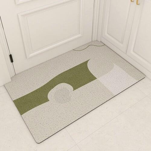 DIY Shape PVC Home Mats Carpet Kitchen Mat Bathroom Mat Anti-slip Easy To Clean Hallway Door Mat Carpet Custom Entrance Door Mat