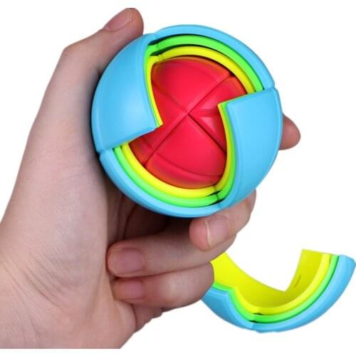 QiYi Wisdom Ball Cube 3D Puzzle Assembly Children Educational Toy DIY Magic Assembling Maze Ball For Children Kids Gift Toy