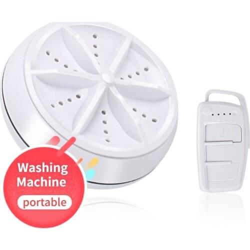 Mini Ultrasonic Washing Machine Portable Turbo Personal Rotating Washer Convenient Travel Home Business Travel USB