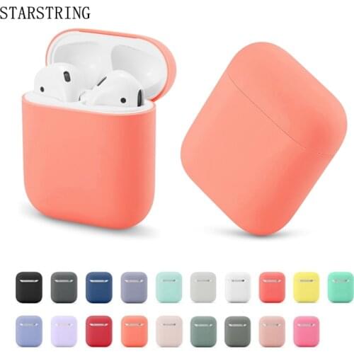 For Airpods 1/2 Soft Silicone Earphone Cover Air Pods Case Earpods Accessories Headset Protective Sleeve Apple Airpods 2 Case