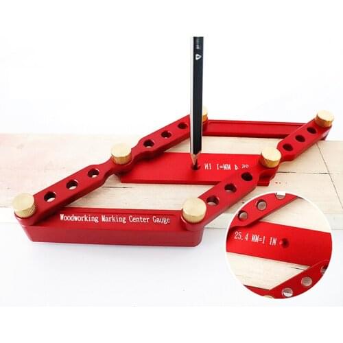 6/8/10mm Doweling Jig Woodworking Drilling Guide Locator 2 in 1 Drill Puncher Locator Scribing Mark Line DIY Tools