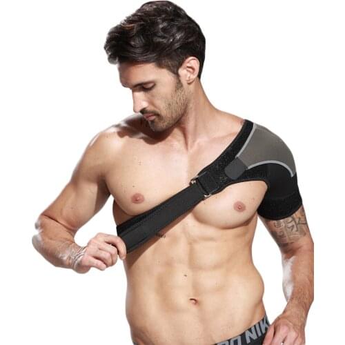 New Adjustable Shoulder Straps Sports Protective Shoulder Strain One Shoulder Compression Stable Straps Male Factory Direct Sale