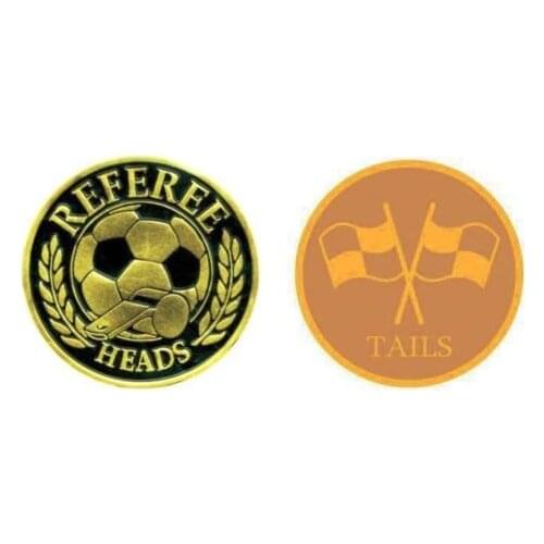 Custom Referee coin low price metal usa soccer Coins hot sales Soccer Referee Flipping Coin