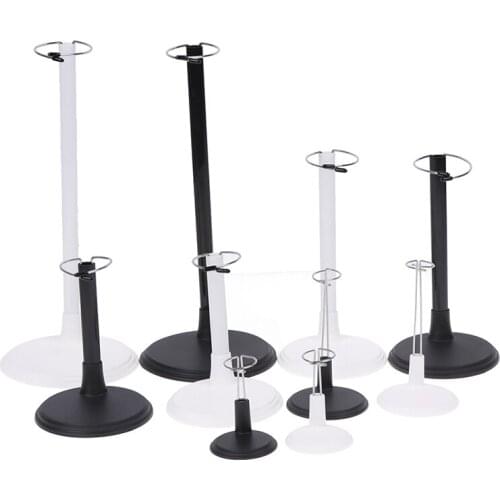 Adjustable Metal White Black Doll Dummy Puppet Wrist Stand Holder Bracket Support Dollhouse Accessories Kids Girls Toy Gift