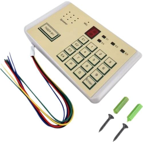 12V Wired Telephone Voice Auto-Dialer Automatic Dial-Up Help Burglar Security House Alarm System
