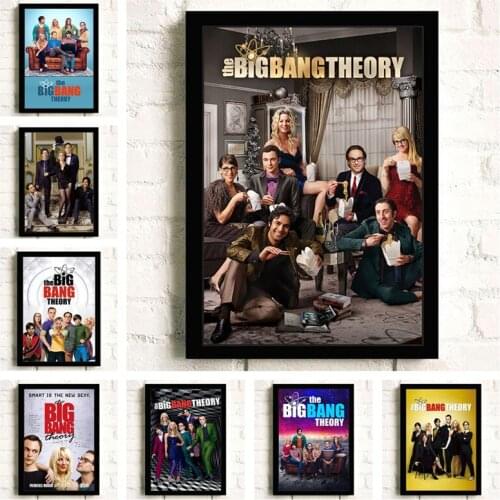 The Big Bang Theory TV Movie Quality Wall Art Home Decor Canvas Painting Art Nordic Decoration Hotel Bar Cafe Living Room Poster