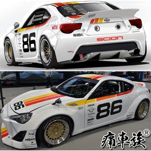 Racing decoration modified body car sticker for Toyota GT86 Subaru BRZ Scion