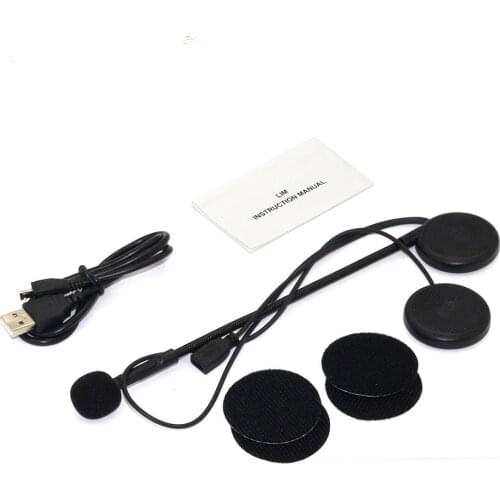 L1M Ultra-thin Motorcycle Helmet Wireless Bluetooth Headset Earphone Helmet Speaker With Sponge Microphone