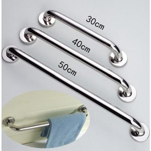Universal Stainless Steel Bathroom Tub 500mm Toilet Handrail Grab Bar Shower Safety Support Handle Towel Rack Bathroom Supplies