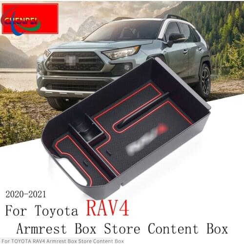 For Toyota RAV4 2020-2021 Storage Box Car Central Control Armrest Box Modification Device Box Car Accessories