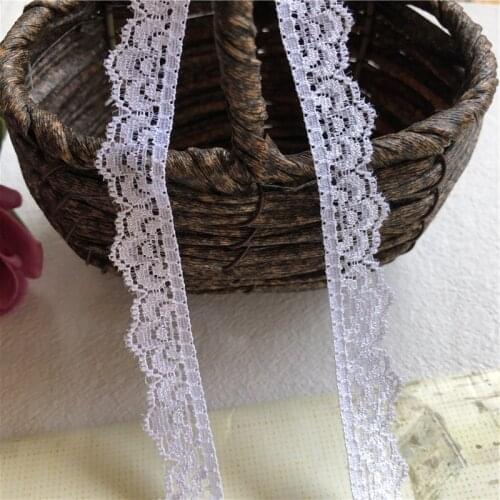 1.5cm S1181 garniture de ruban en dentelle élastique | sous-vêtements blanche brodée pour la couture, décoration en dentelle af