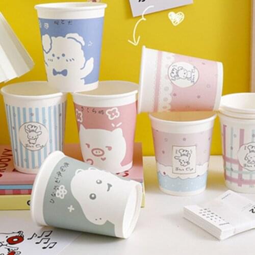 10Piece Cartoon Party Disposable Paper Cups Juice Cup DIY Decoration Kids Birthday Wedding Picnic Tableware party dinner cup