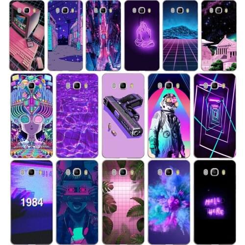 129SD Vaporwave Aesthetics Soft Silicone Tpu Cover phone Case for Samsung j3 j5 j7 2015 2016 17 j2 prime j6 Plus 2018