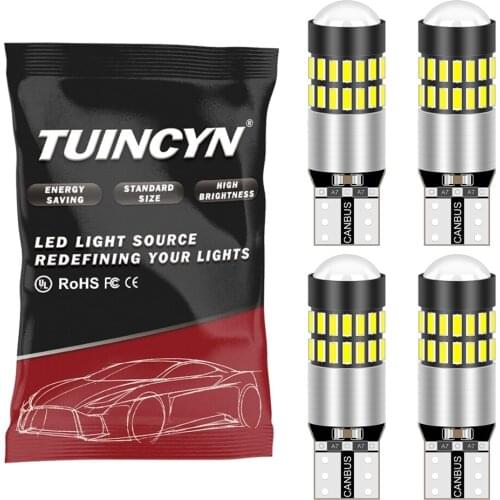 4pcs T10 W5W led Canbus bulbs 168 194 Error Free Car Parking Position Lights Interior Map Dome Lights for BMW Audi Mercedes BENZ