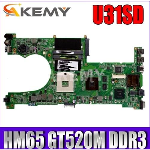 60-N4LMB2000-C28 69N0L0M10C28 MAIN BOARD For ASUS X35S U31SG U31SD Laptop motherboard HM65 GT520M DDR3