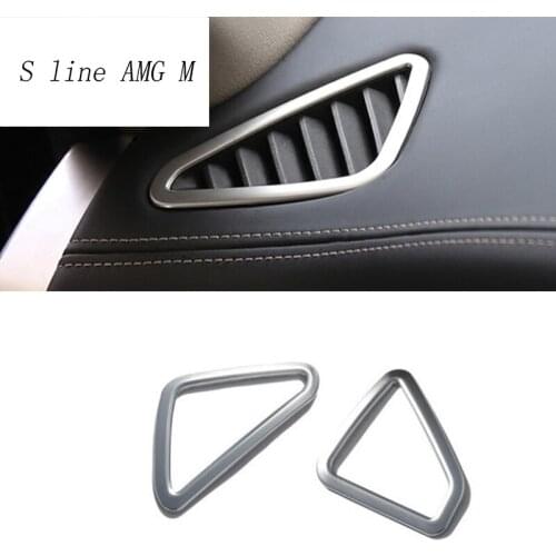 Car styling AC Outlet Trim Refit Air Outlet Frame Decoration ABS Chrome Stickers Cover For BMW X5 F15 2014-2017 auto Accessories