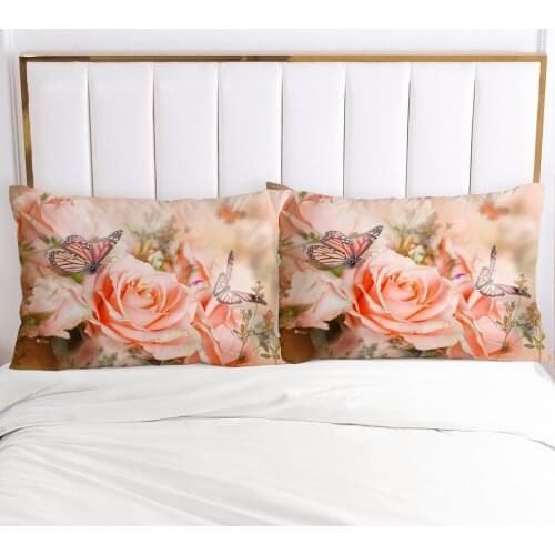 3D Pillow Case Pillowcase Custom 70x70 50x75 50x80cm Decorative Pillow Cover Bedding For Wedding Flowers Home Textile Drop Ship