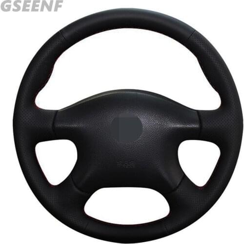 Steering Wheel Cover For Renault Samsung SM3 Nissan Almera N16 Pathfinder Primera Paladin Old XTrail 2001-2006 DIY Leather