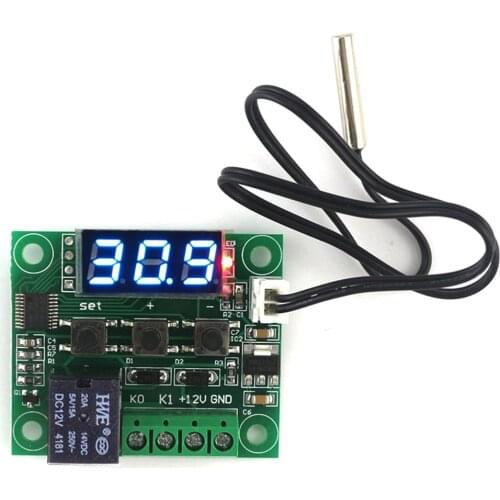 W1209LED Digital Temperature Controller Board Micro Thermostat Electronic Temp Control 12V DC Sensor Module Switch Waterproof