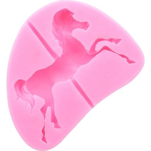 Carousel Horse Shape Silicone Cake Mold Bakeware 3D Silicone Mould For Chocolate Clay Fondant Cake Tools Decorating MA996823