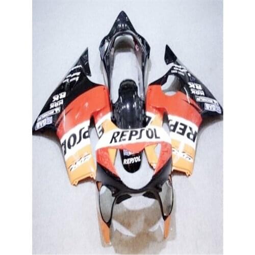 Kits for H CBR 600 F4 fairings 1999 2000 CBR600 99 00 black red REPSOL fairing kit plastic parts