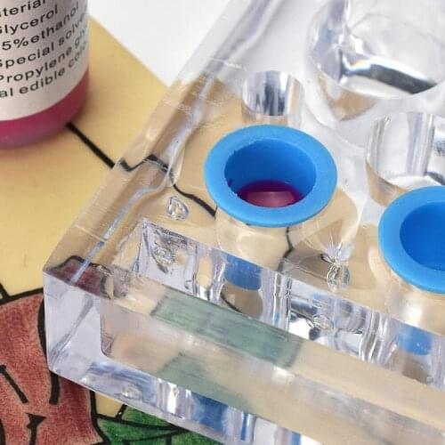 Small Number Tattoo Ink Cup Caps Pigment Makeup Tattoo Supply Plastic Yellow Blue Small Cup Accessories 100/500/1000 Pcs TXTB1