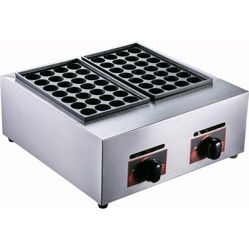 Commercial Octopus pellets machine Gas double board automatic octopus burning machine Street food making machine Fish ball snack