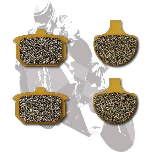 Motorcycle Disc Semi-Metallic Brake Pads Front & Rear For HARLEY XLH 883 Sportster 1984-1986 FXSTC Softail Custom 1985-1986