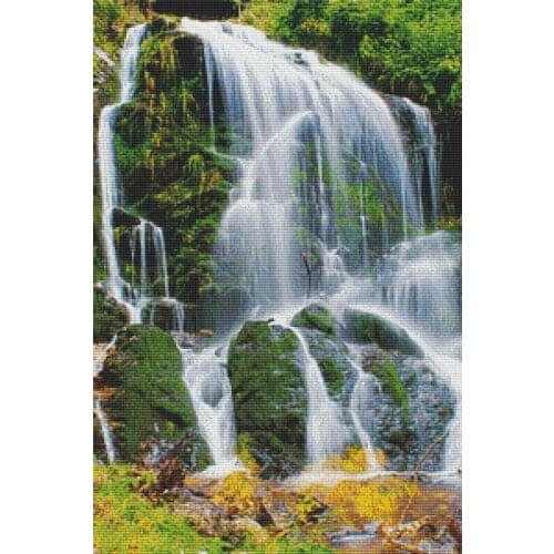 2020 New Arrival Embroidery Waterfall Cross Stitch Pattern Generator Text with 100% Cotton Floss & Free Shipping for Home Decor