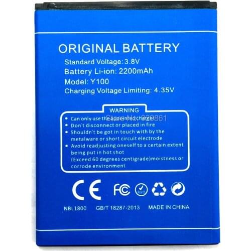 2019 New Y100 2200mAh battery Replacement For Doogee Valencia 2 Y100 Pro Cell Phone in Stock +Track code