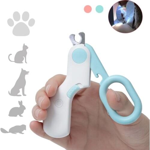 Professional Pet Dog Nail Clipper LED Light Scissors Pet Nail Clipper for Dogs Cat Cutter Grooming Claw Scissors Dog Products