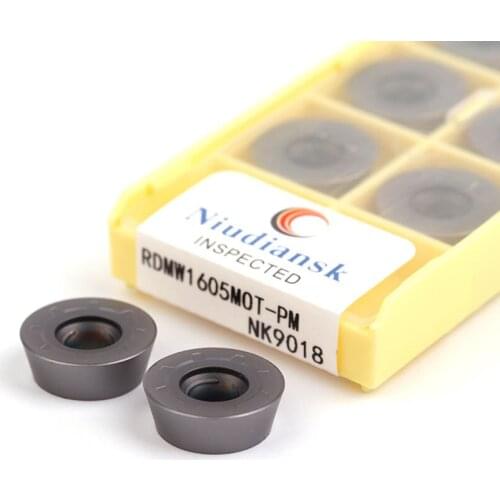 RDMW1204-PM NK9018 RDMW1605 CNC Lathe Turning Milling Carbide Insert Tools Prevent The Cutting Edge From Breaking Wear-Resistant