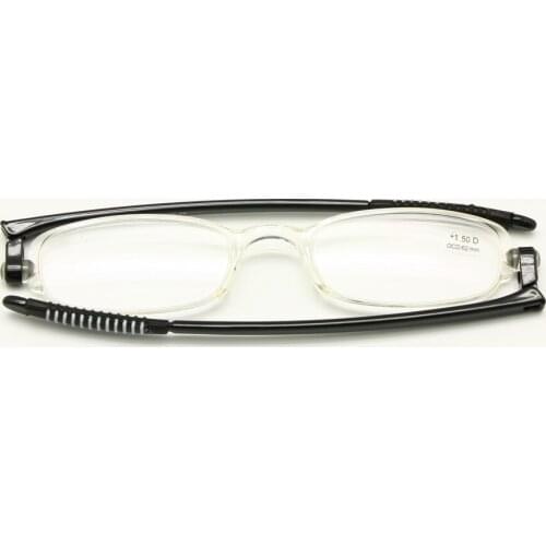 EnzoDate Folding Flat TR90 Reading Glasses with Portable Case Presbyopia +Rx Prescription +1.0 to +3.5