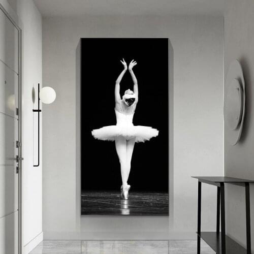 Modern Ballet Dancer Wall Art Pictures Canvas Painting Elegant Home Decoration For Living Room Gallery Post And Print