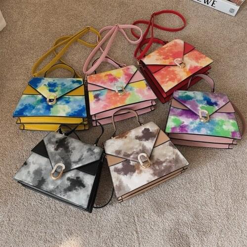 Women Bag New PU Fashion Shoulder Bag Fashion Euro-America Style Splash ink Purses and Handbags Crossbody High Quality