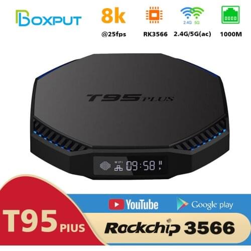 T95 Plus Android 11 Tv Box RK3566 8G RAM 64GB 2.4G 5G Dual Wifi 8K HD Media Player Netflix Rockchip3566 Settop Android TvBox T95