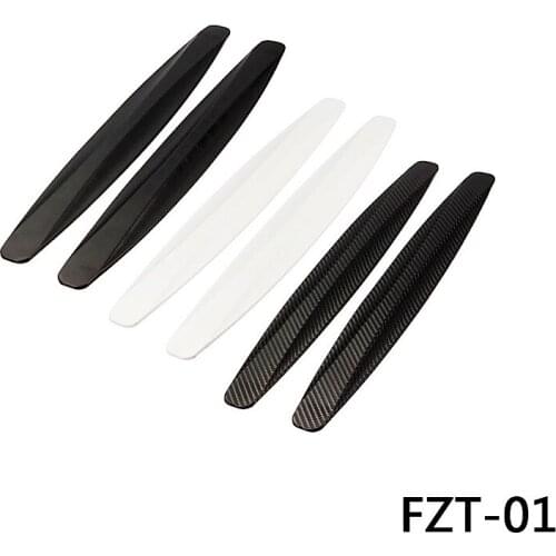 Universal Car Front Bumper Decoration Splitter Body Spoilers Tuning Carbon Grain Bumper Anti-Collision Strip Door Anti-Scratch