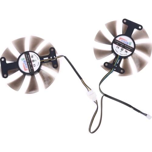 2x 85mm PLD10015B12H 0.55A RX580 RX590 for POWERCOLOR DATALAND Radeon RX 580 590 Graphics Card Cooling Fan