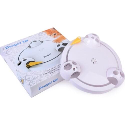 Cat Toy Electric Rotating Mouse Cat Turntable Intelligent Electric Play Board Variable Speed Shadowless Mouse Cat Turntable