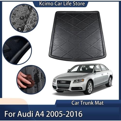 Rear Boot Liner Trunk Cargo Floor Mat Tray Protector For Audi A4 S4 RS4 B7 B8 Sedan 2005-2016