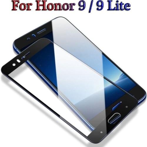 Full Honor 9 lite Protective Glass for Honor 9 lite 9lite 3D Tempered Glass 9H Screen Protector On Honor 9 light Safety Glass