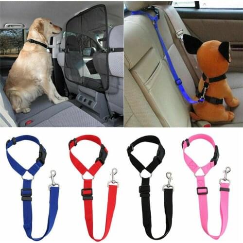 1 Pcs Adjustable Pet Dog Travel Seat Belt Clip Lead For Car Safety Restraint Harness