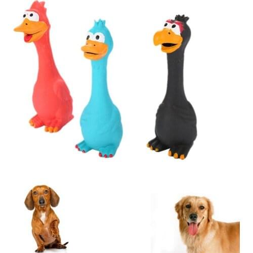Pet Dog Toys Latex Screaming Chicken Toy For Kids & Pets Durable Funny Squeaky Chicken Dog Chew Toy