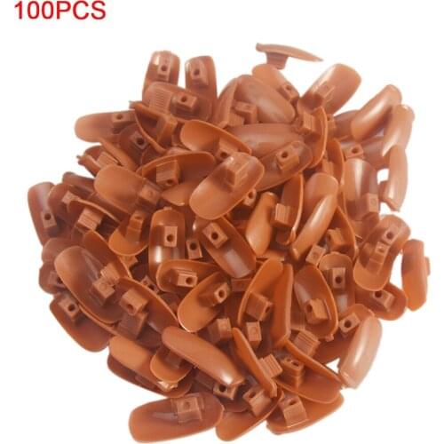 100pcs Finger Tips Art False Nails Makeup Tool Full Cover Adjustable Training Hand Practice Eco-friendly Manicure Learning Model