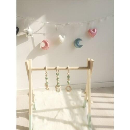 14CM Kawaii Gold Pink Silver Soft Star Heart moon Shape Stuffed PU Wall Hanging Toy Baby Gift Kids Room Decorative Ornament