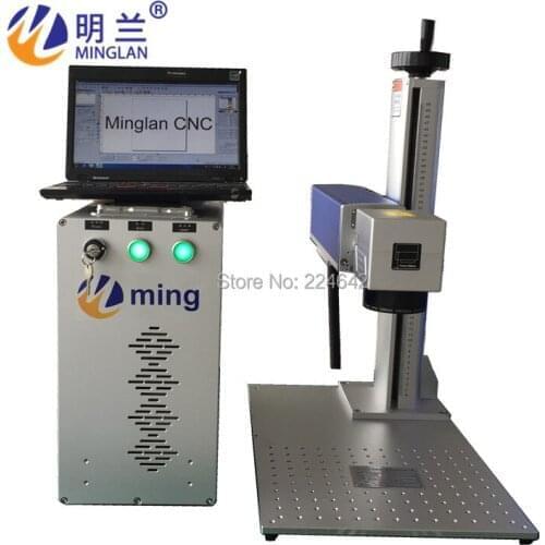 20w Portable fiber marking machine with computer/ metal laser engraving machine