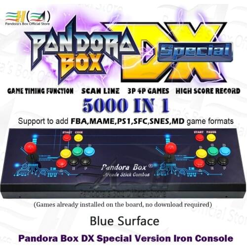 Original Pandora Box DX iron console 3000 in 1 Save game progress High score record can 3P 4P game 3D tekken Killer instinct